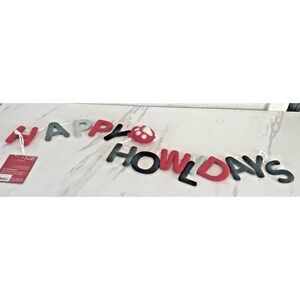 Happy Howlidays Paws‎ Pet Christmas Tree Garland Bunting Indoor Felt 56" BxNN